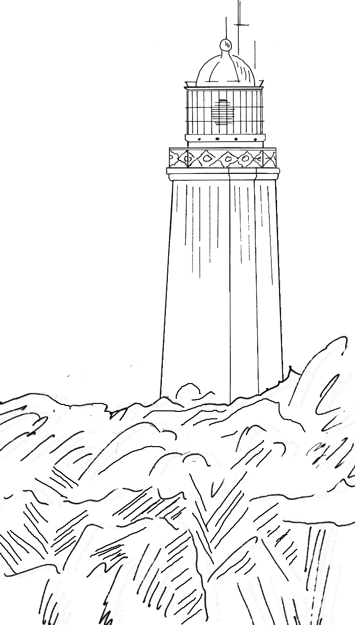 Dornbusch - Leuchtturm bei Insel Hiddensee