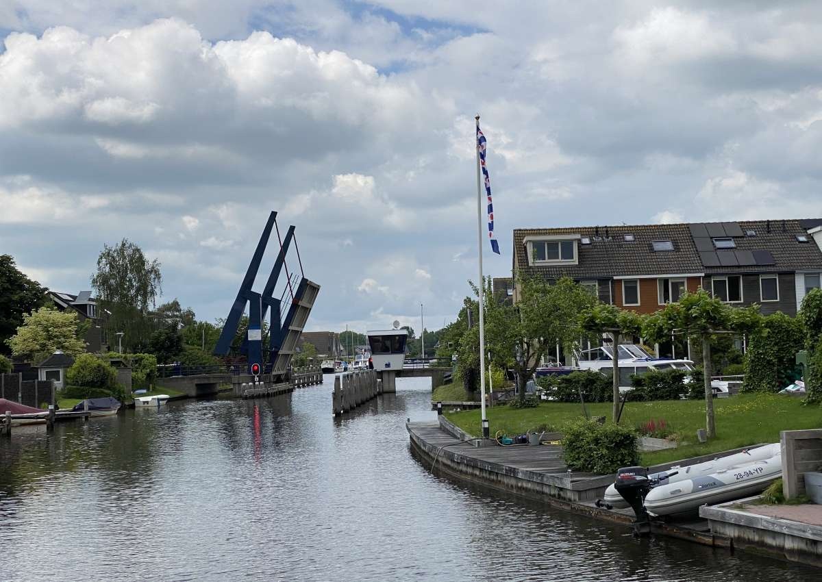 Weidlanbrege (Leppedijkbrug ) - Brücke bei Heerenveen (Akkrum)