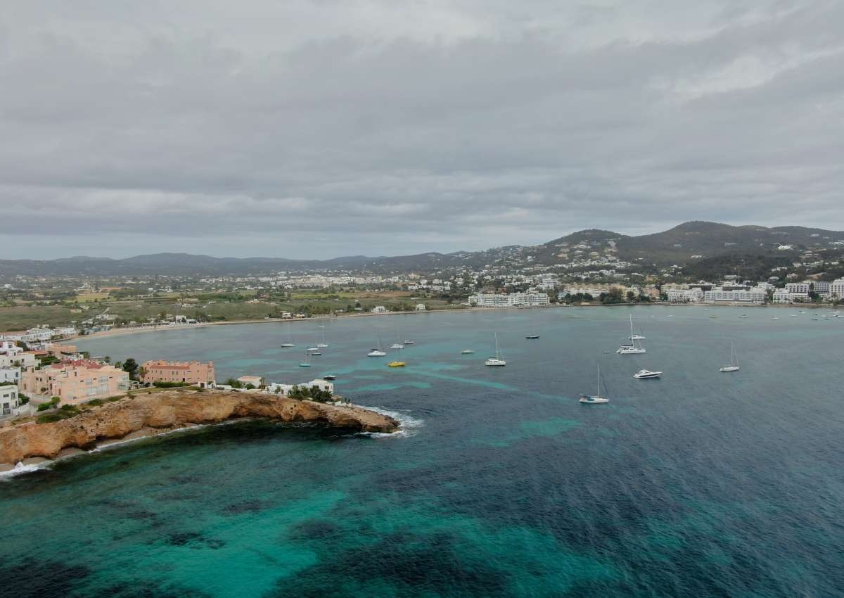 Ibiza - Cala Talamanca, Anchor - Ankerplatz bei Eivissa
