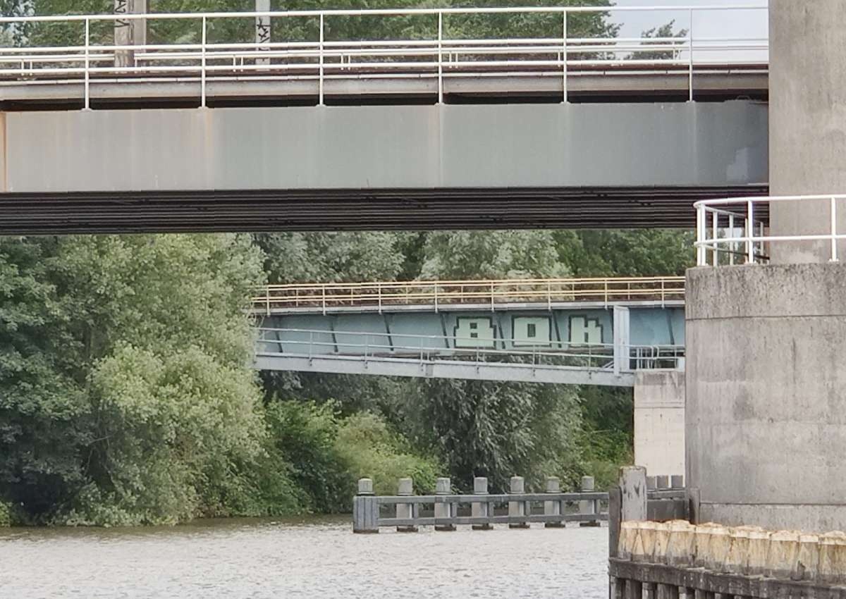 spoorbrug Gouda (enkelspoor) - Bridge near Gouda