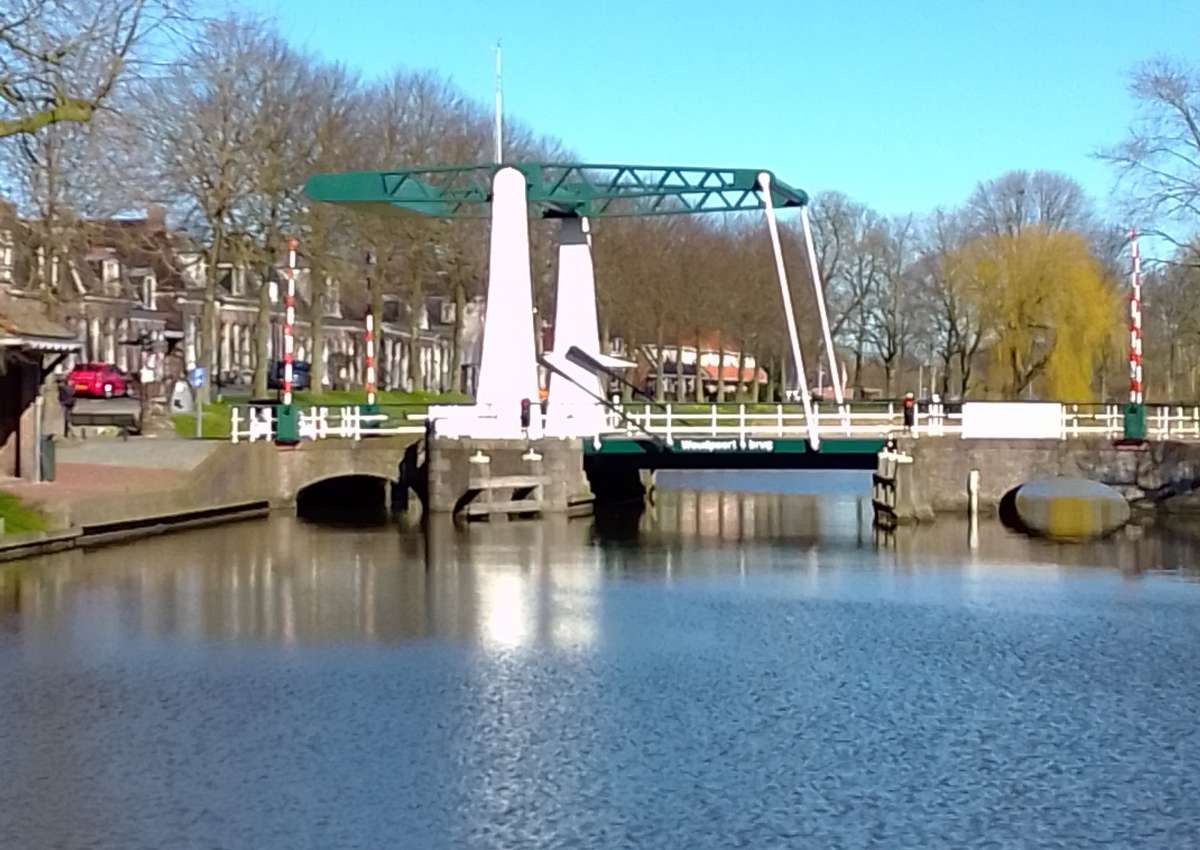 Woudpoortbrug - Brücke bei Noardeast-Fryslân (Dokkum)