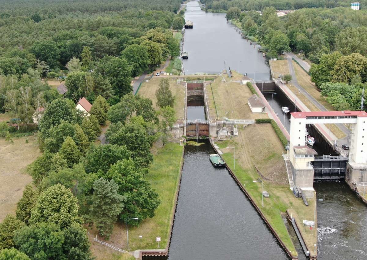 Oder-Havel-Kanal - Schleuse Lehnitz - Navinfo in de buurt van Oranienburg (Lehnitz)