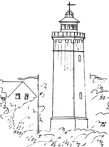 Strib - Leuchtturm bei Strib