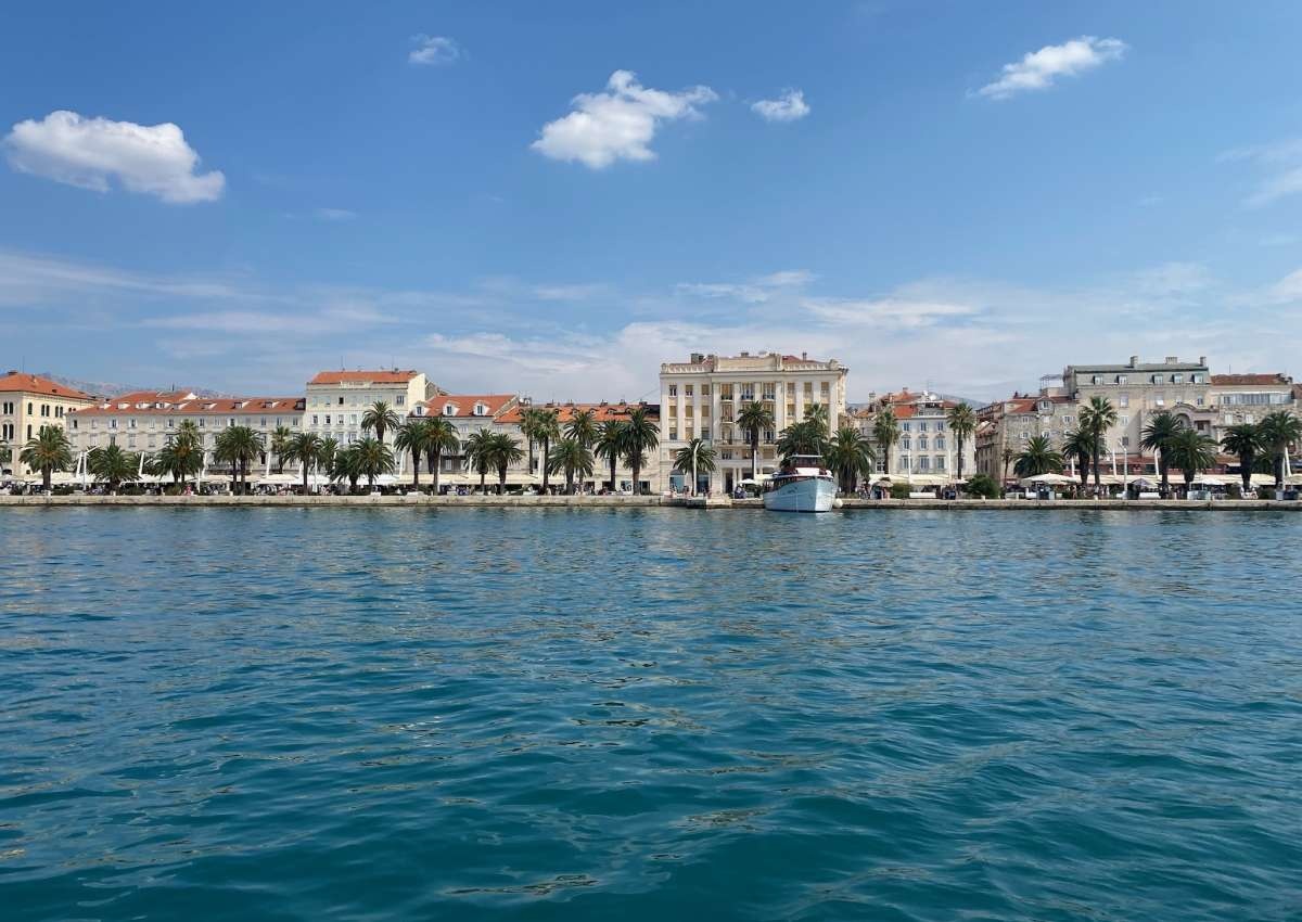 Altstadt Split  - Diokletianpalast  - Hafen bei Split (Varoš)
