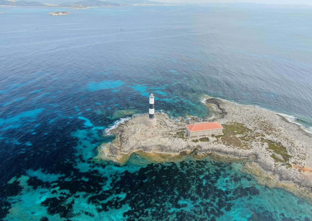 Isla Espalmador  - Isla de la Puercos - Vuurtoren in de buurt van Formentera