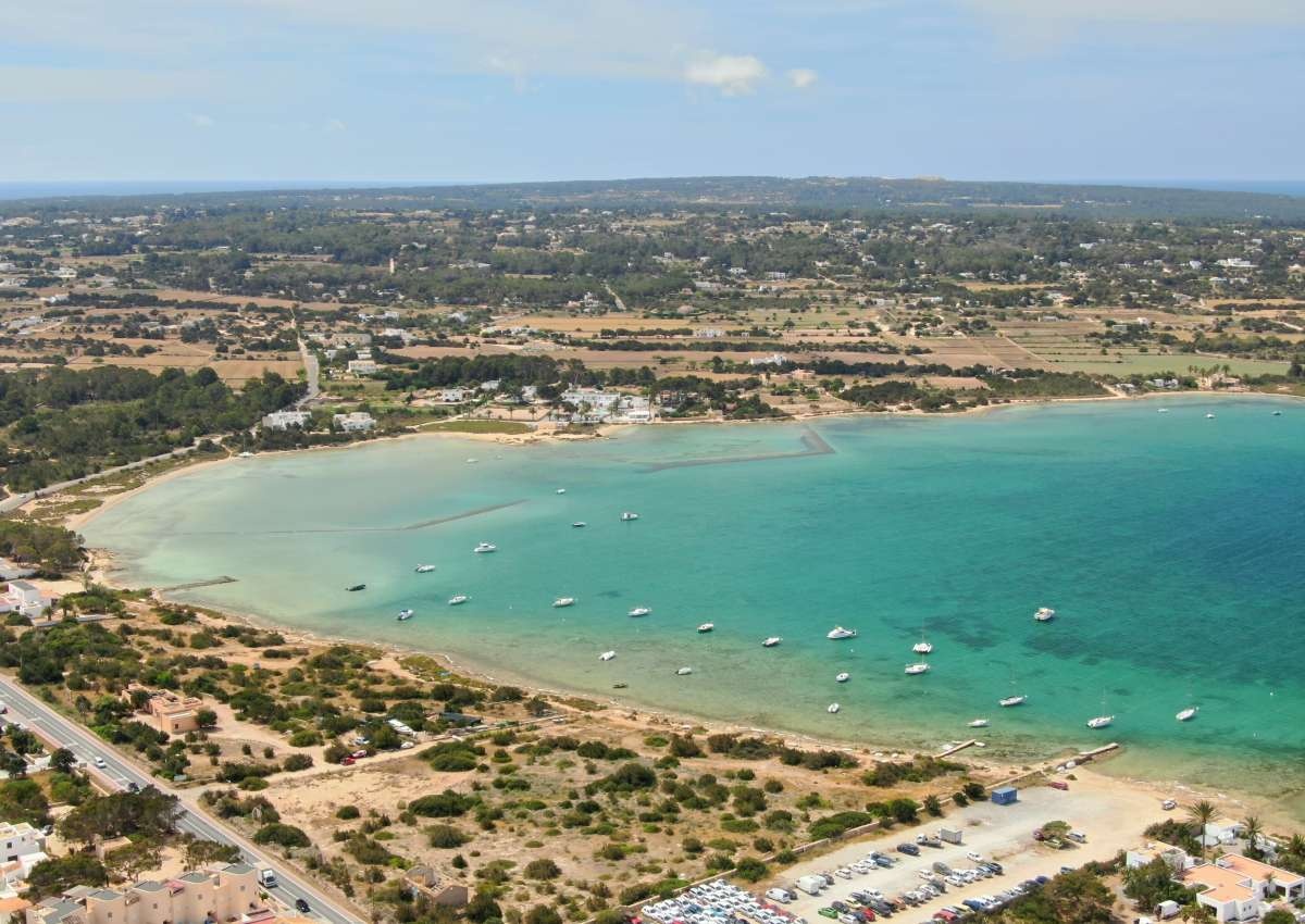 Formentera - Estany del Peix, Anchor - Ankerplatz bei Formentera