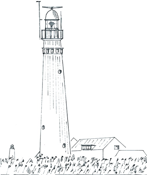 Vuurtoren Schiermonnikoog - Leuchtturm bei Schiermonnikoog