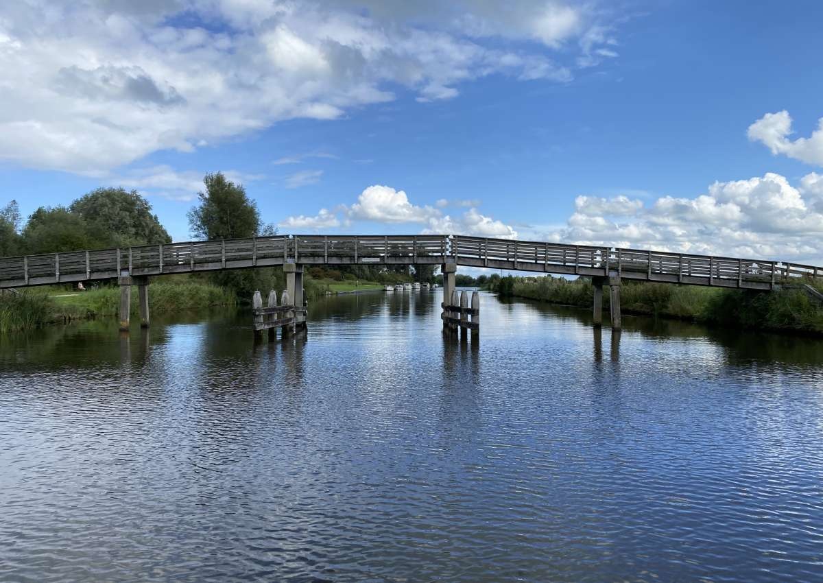 Driesum, fietsbrug - Brücke bei Dantumadiel (Kollumerzwaag)
