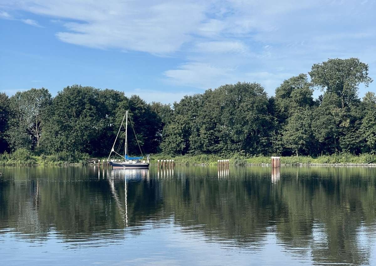 Wendestelle "Klein Westerland" - NOK Liegestelle für Sportboote - Ankerplaats in de buurt van Hochdonn