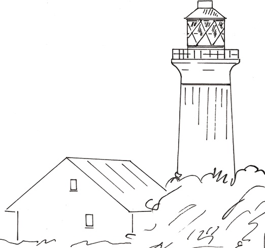 Omø - Leuchtturm bei Omø By