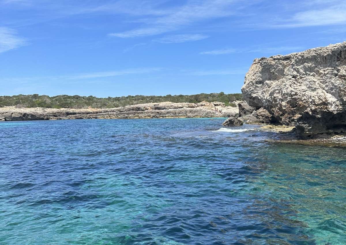 Menorca - Cala Vey, anchor - Ankerplatz bei Ciutadella
