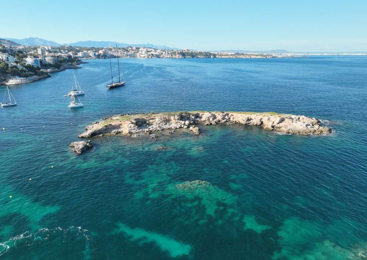 Mallorca - Playa de Illetas, Anchor - Anchor près de Ses Illetes