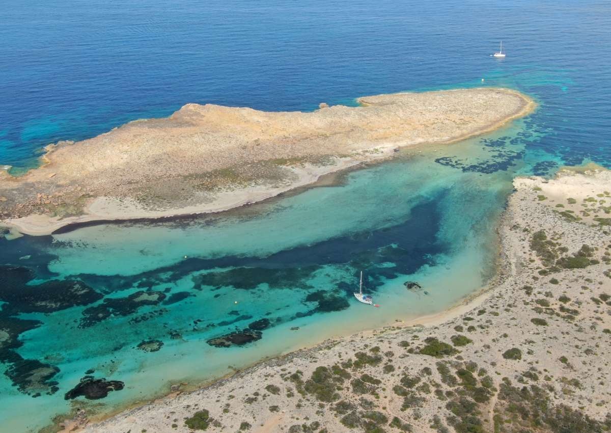 Isla Espalmador - Cala Torreta - Ankerplatz bei Formentera