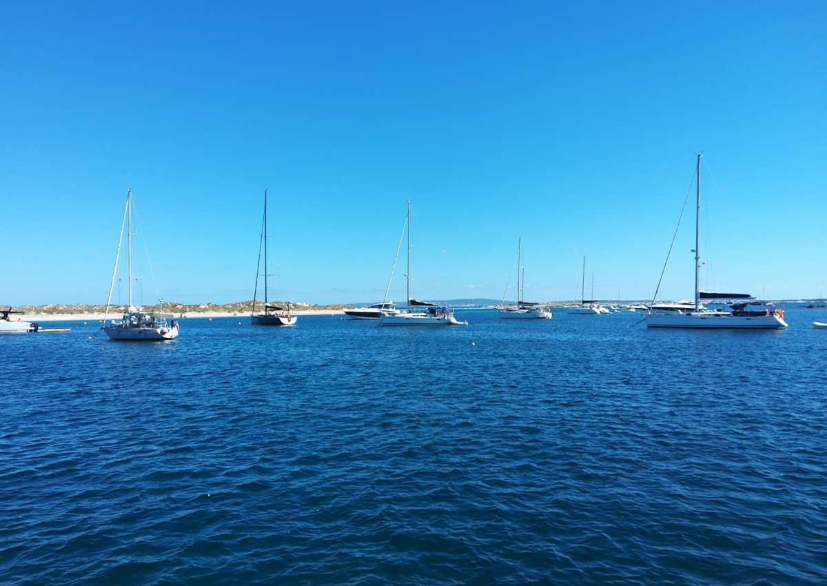Isla Espalmador - Anchor - Ankerplatz bei Formentera