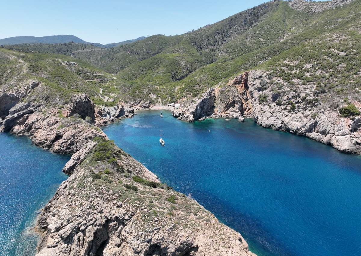 Ibiza - Cala Nin del Corp - Anchor près de Sant Vicent de Sa Cala