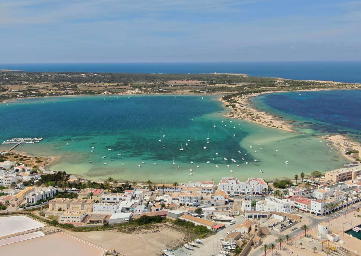 Formentera - Estany del Peix, Anchor - Ankerplaats in de buurt van Formentera