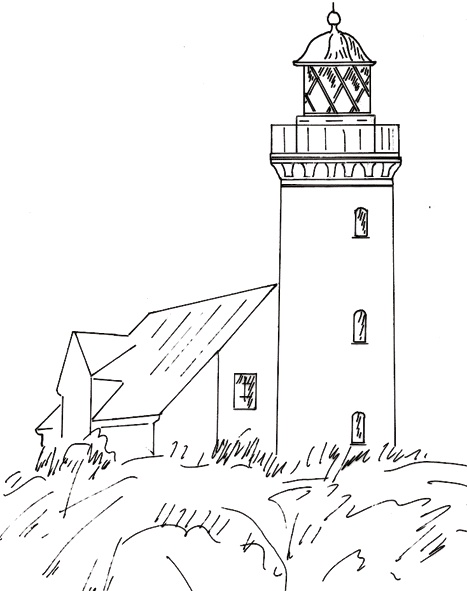 Vesborg - Leuchtturm bei Hårdmark
