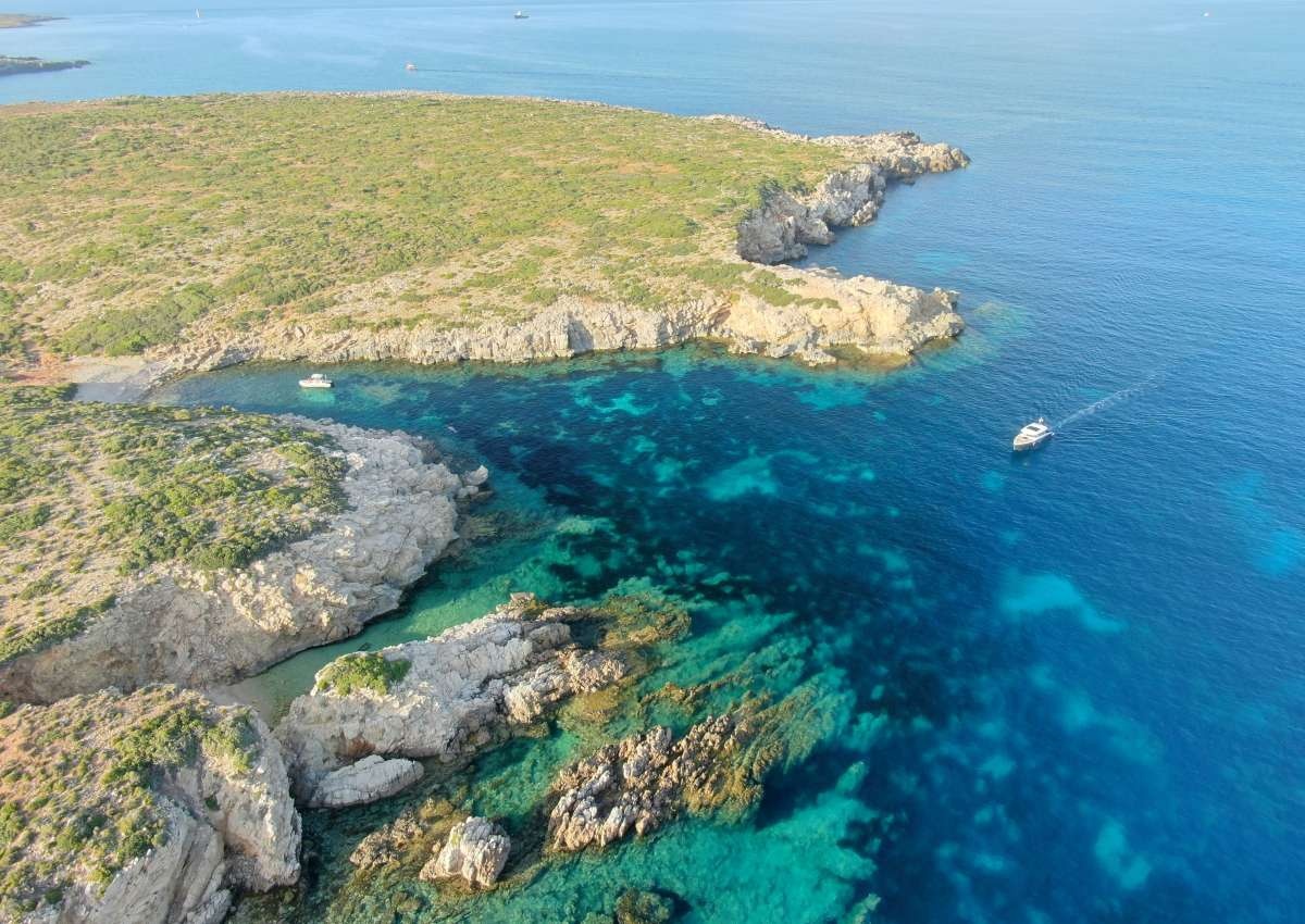 Menorca - Cala Pudenta, Anchor - Ankerplatz bei es Mercadal