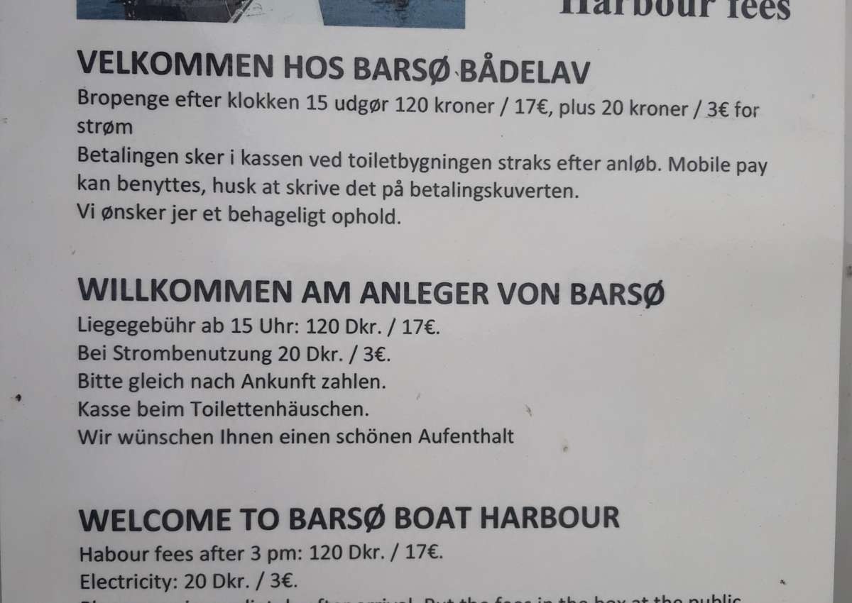 Barsø - Jachthaven in de buurt van Barsø Landing