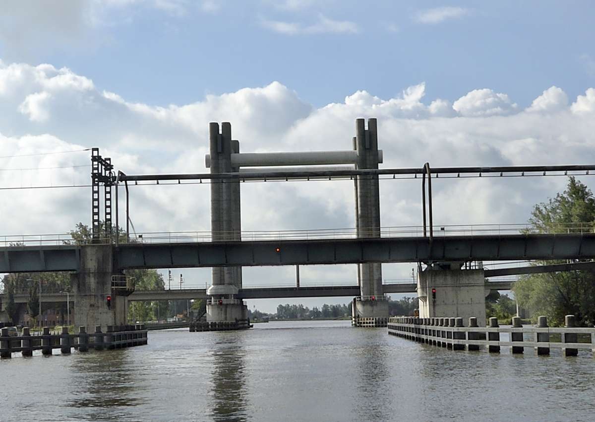 spoorbrug Gouda (enkelspoor) - Brücke bei Gouda