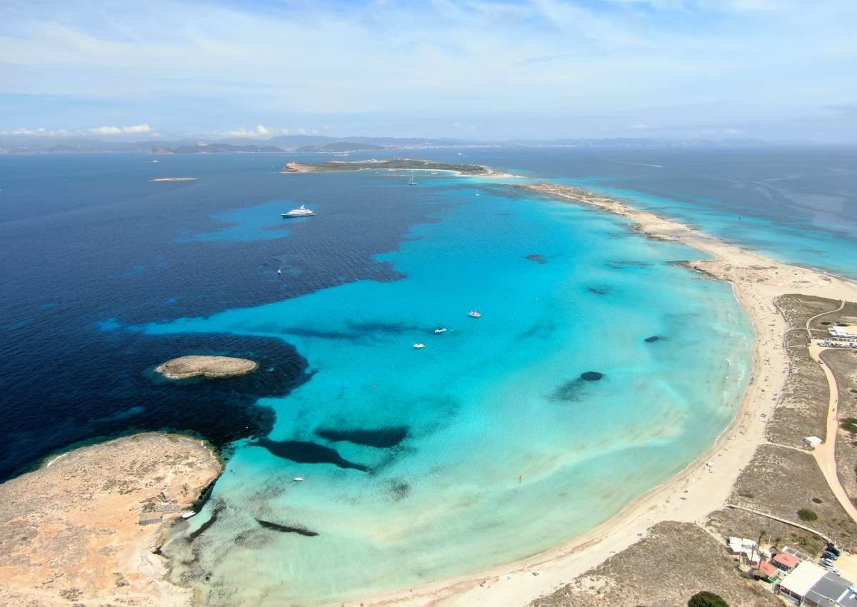 Formentera - Ses Illets - Playa Trocados, Anchor - Ankerplatz bei Formentera