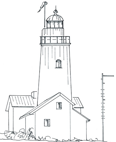 Vuurtoren Urk - Lighthouse near Urk