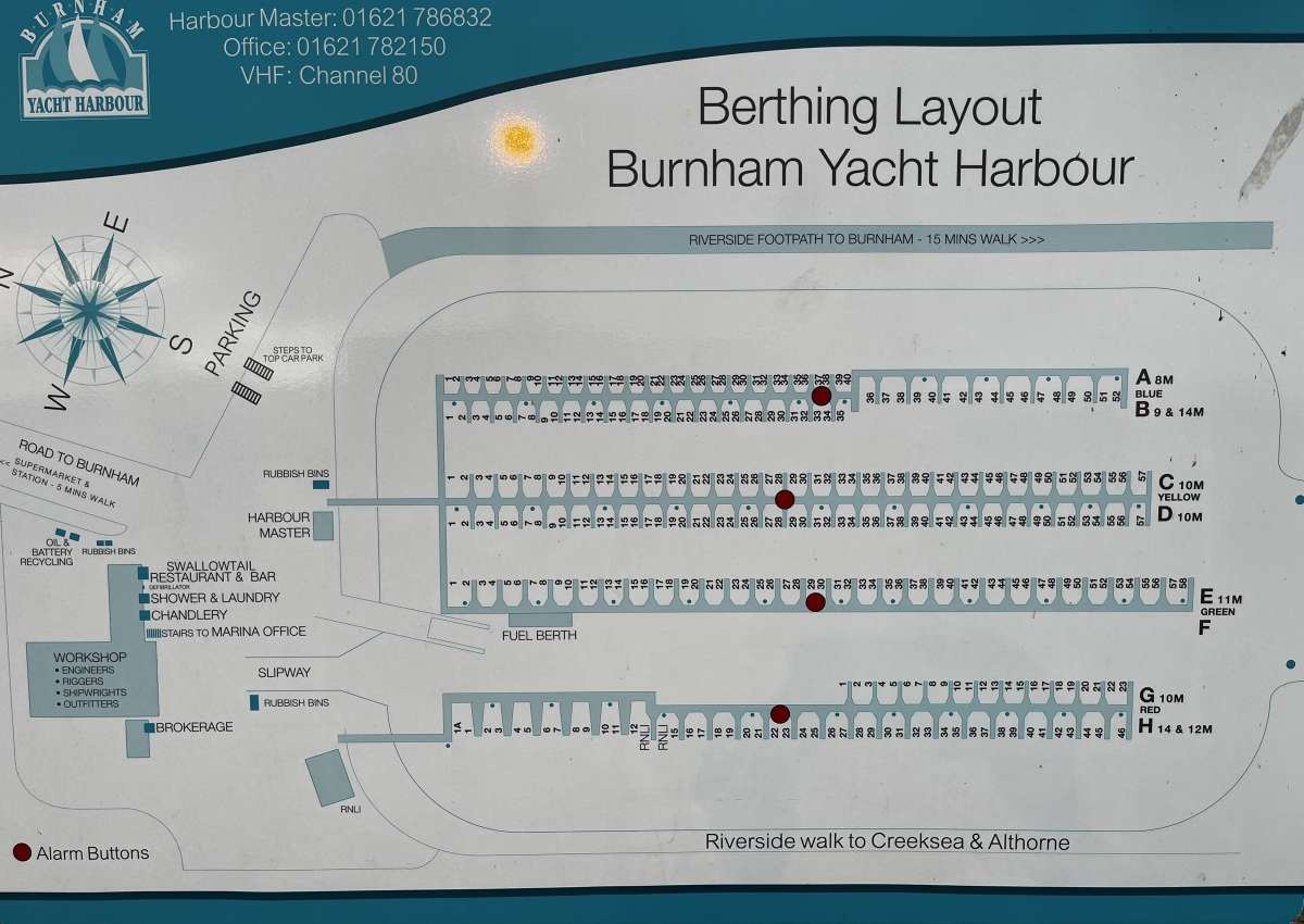 Burnham Yacht Harbour - Hafen bei Maldon (Burnham-on-Crouch)