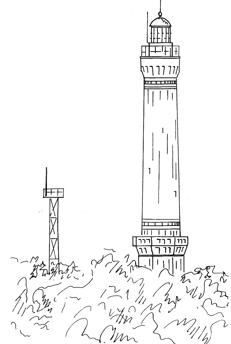 Swinemünde, Lt - Leuchtturm bei Świnoujście (Chorzelin)